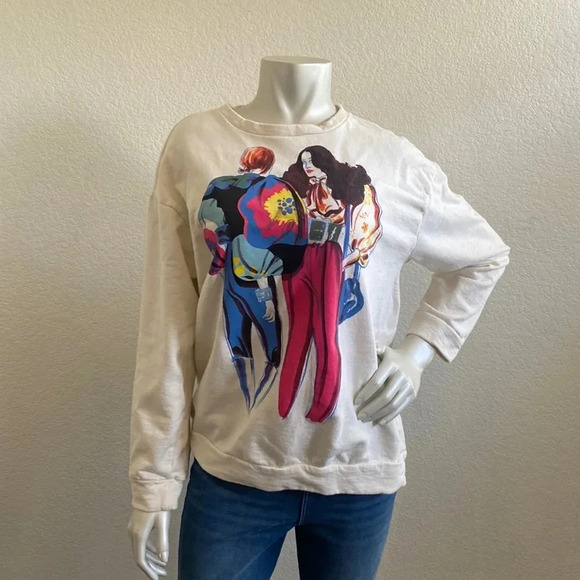 Zara Women's multi Sweatshirt Size Small - Picture 1 of 8